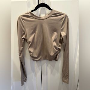 FP MOVEMENT Roushed Open Front Cross Over Long Sleeve